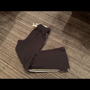 Sundry wide leg race stripe sweats